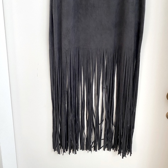 Black Fringe Dress - Picture 4 of 4